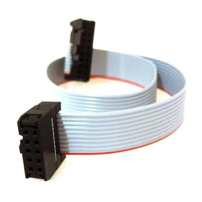 Double Type 10pin to 10pin IDC Connector Flat Ribbon Cable Female