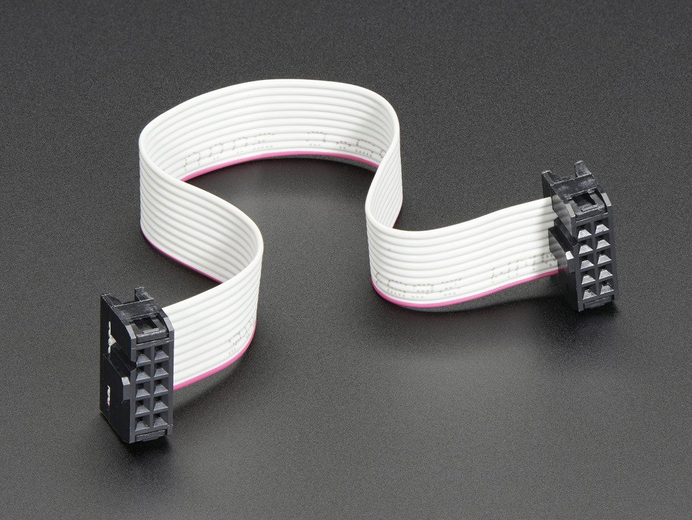 Double Type 10pin to 10pin IDC Connector Flat Ribbon Cable Female
