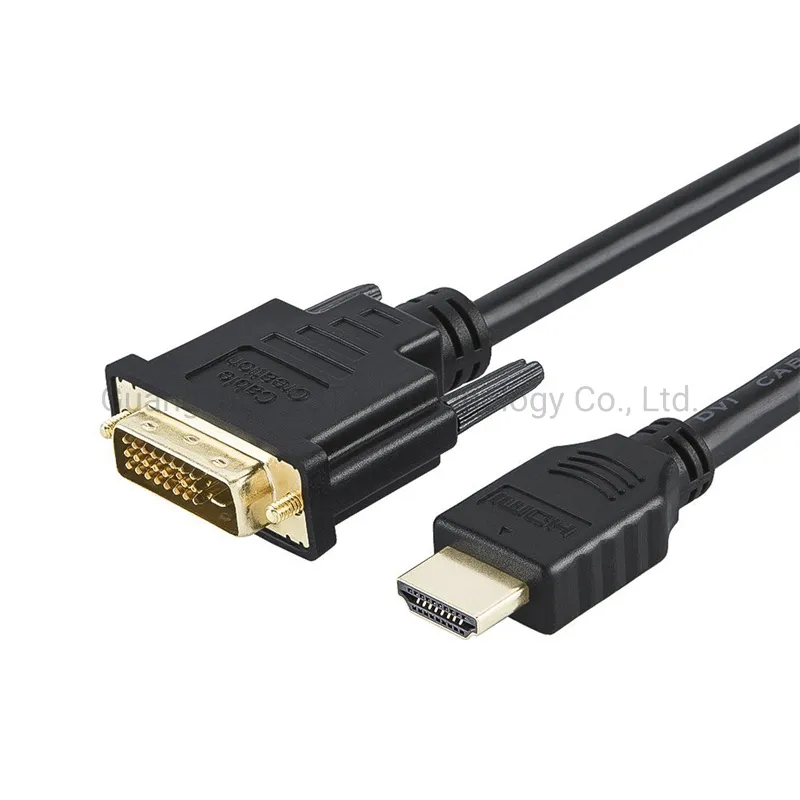 Dp Displayport to DVI Cable 6FT 1.8m Nickel-Plated Dp Male to DVI-D 24+1 Male
