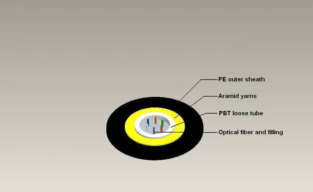 Duct Good Quality PBT Loose Tube 2-48 Fiber Cable