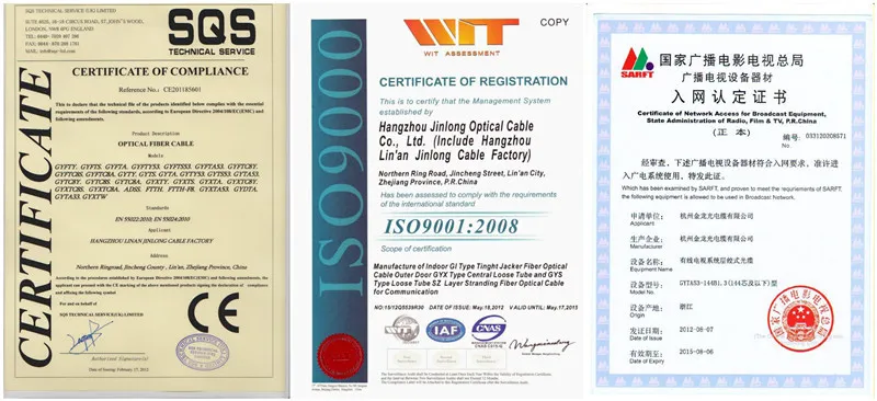 Duct Good Quality PBT Loose Tube 2-48 Fiber Cable