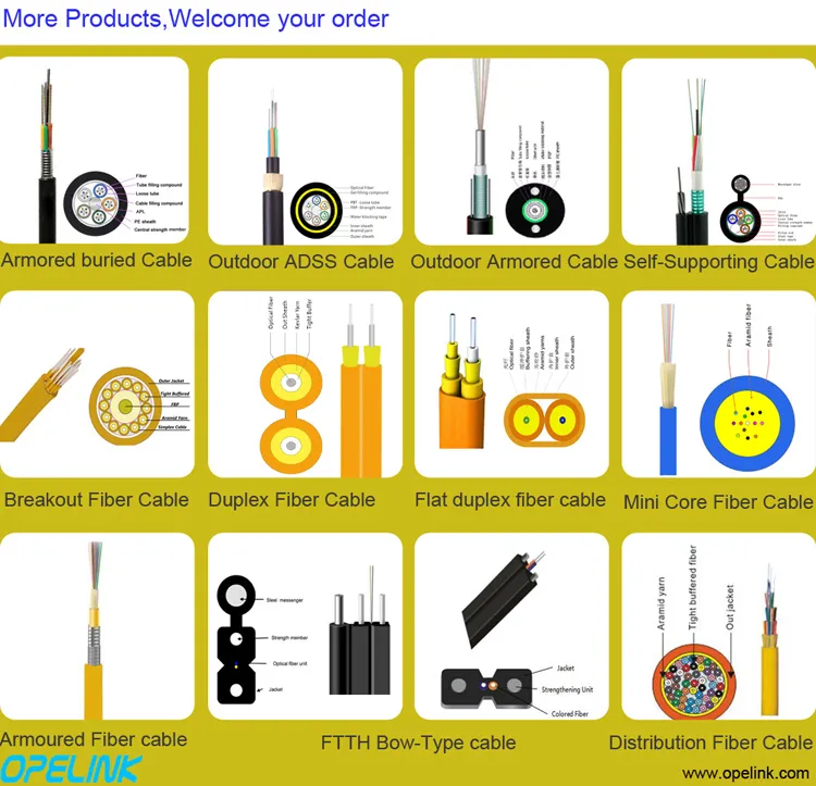 Factory Low Price Breakout Optical Fiber Cable 2 4 8 10 24 36 48 Cores Singlemode Indoor Cabling Fiber Optic Cable, Gjbfjv Multi-Fiber Optical Cable