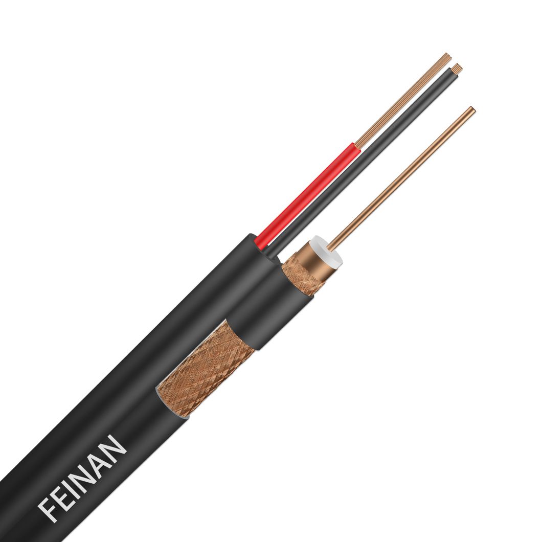 Factory Price Quality Bare Copper Coaxial Cable Rg59 RG6 with Power for CCTV