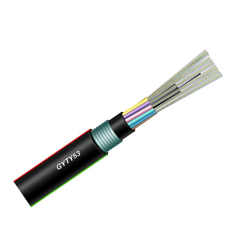 Fiber Cable GYTY53 Loose Tube Stranded Armored Fiber Optical Cable Outdoor Cable 4 Core