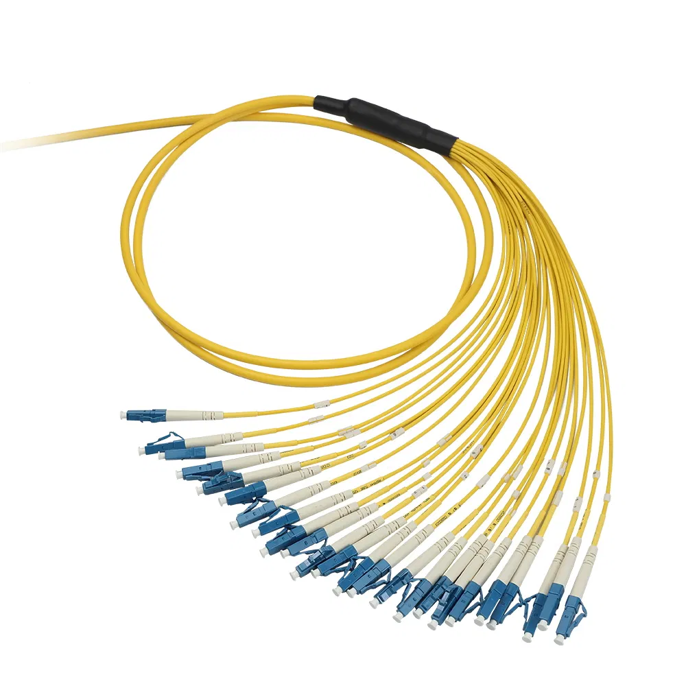 Fiber Optic Fanout LC-LC G652D 12 Cores 10 Meters with Metal Fanout Kit