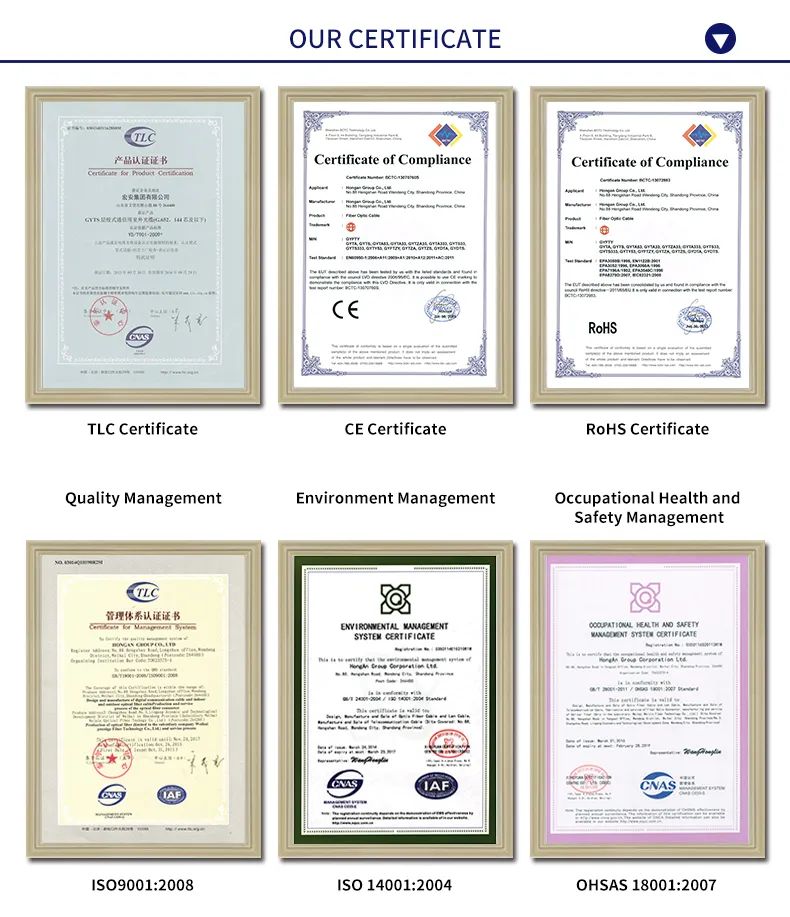 Figure 8 Aerial G. 652D 4 Core Fiber Optic Cable