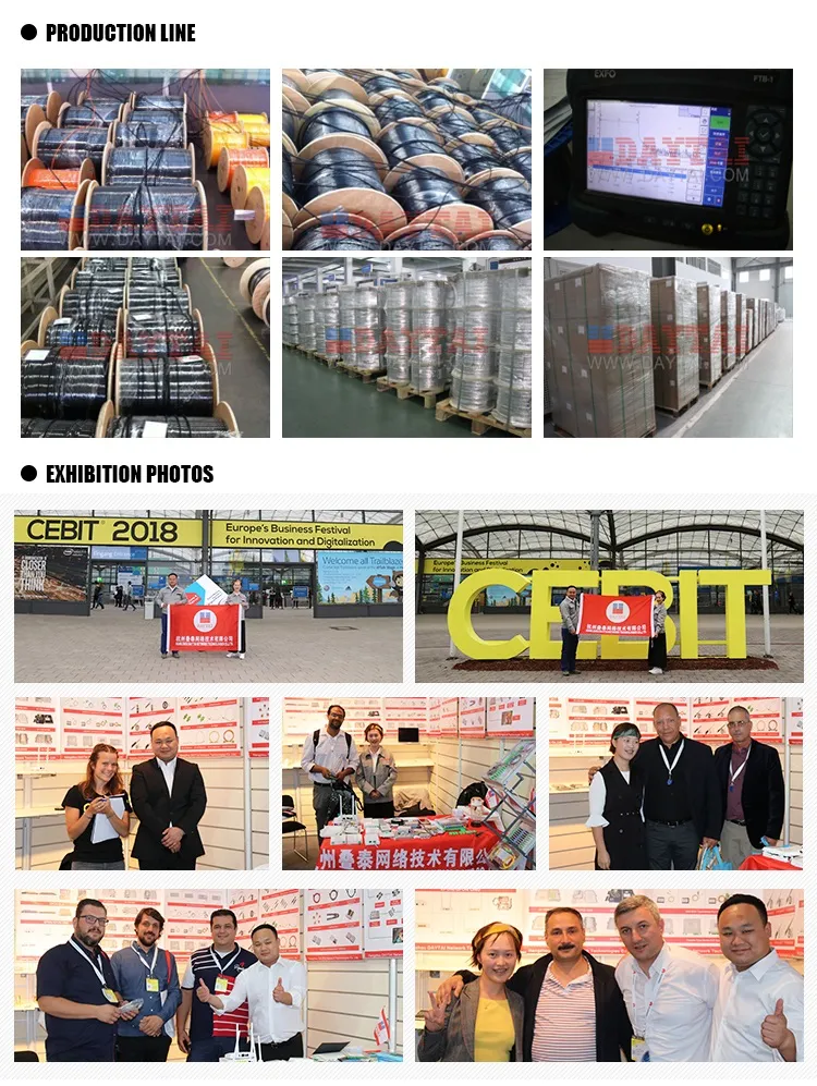 Gjyxch G657A2 FTTH Drop Cable 12 Core Indoor Fiber Optic Cable