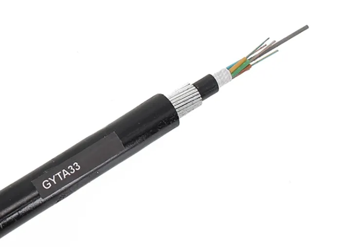 GYTA33 Direct Burial/Underwater Communication Cable Stranded Loose Tube Single Mode Steel Wire Armored Cable