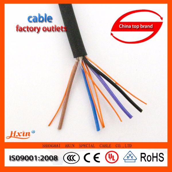 H05VV5-F Cores 4*0.5 mm2 Rvv Stranded Copper Cable PVC Power Cable Connection Cables