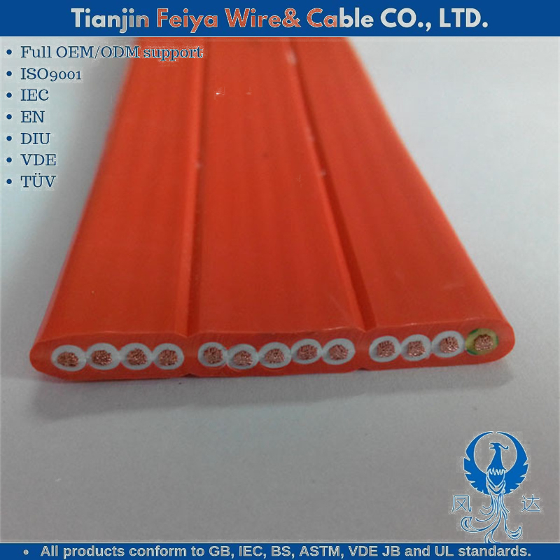 H05vvh6-F Factory Price Flat Lift Monitor and Power Supply Cable PVC Lift Elevator Cable