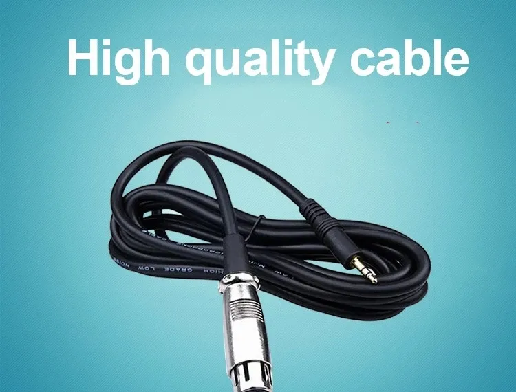 High Quality 3 Pin XLR Male to 3.5mm Stereo Male Plug Audio XLR Cable
