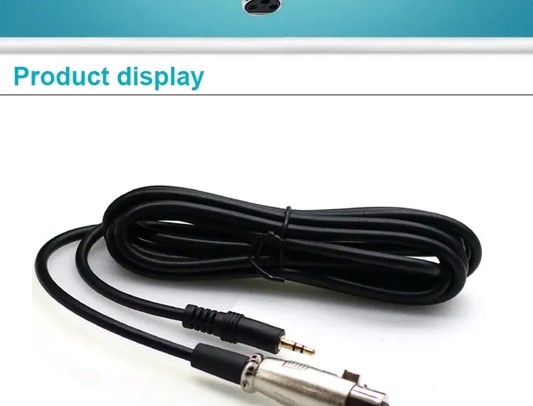 High Quality 3 Pin XLR Male to 3.5mm Stereo Male Plug Audio XLR Cable
