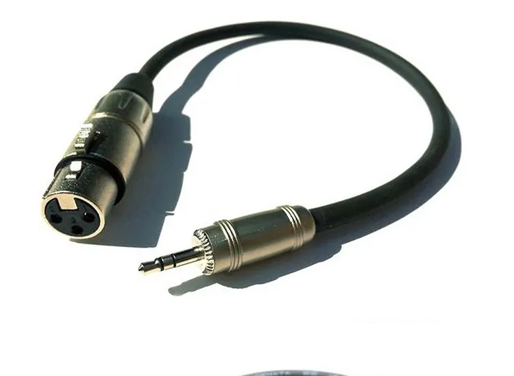 High Quality 3 Pin XLR Male to 3.5mm Stereo Male Plug Audio XLR Cable