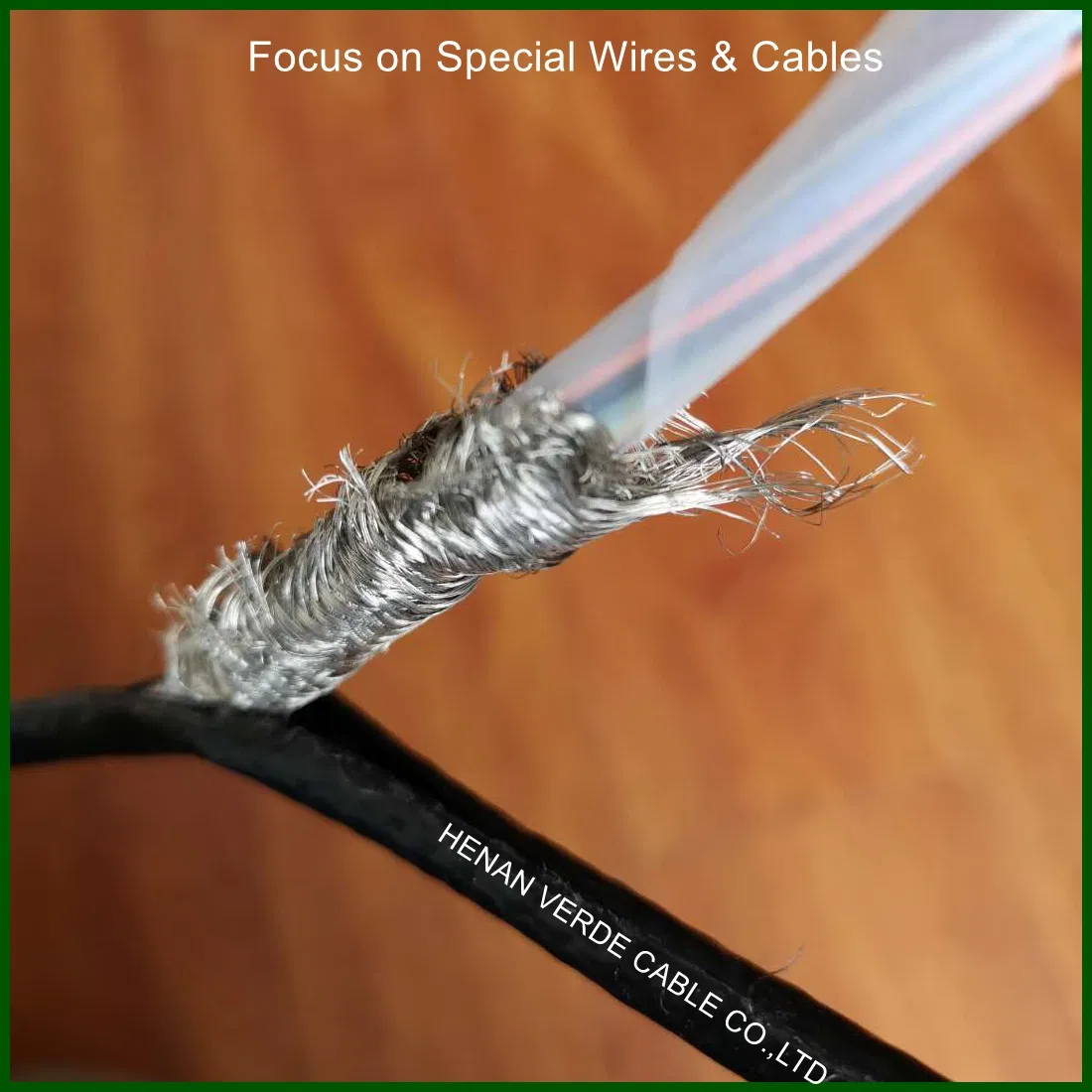 High Temperature Heat Resisting Tinned Copper Braided Shield Teflon Wire Cable