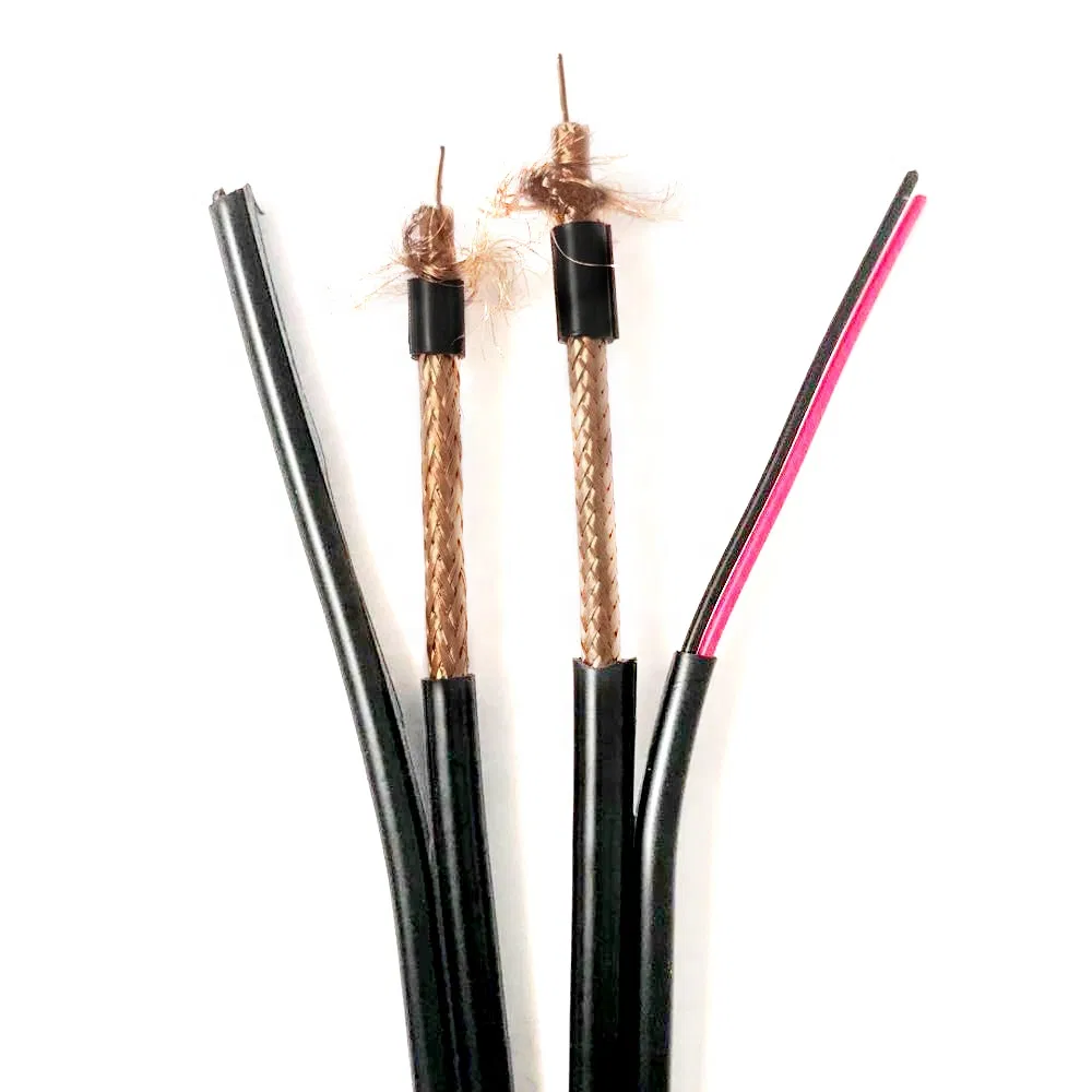 High Transmission 305m Rg59 with Power Coaxial Communication Cable for CCTV Camera Siamese