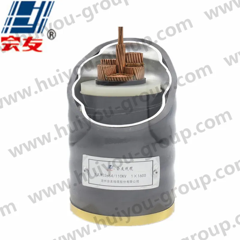 High Voltage 66kv 110kv Power Station Cable Line Single Core 1600mm2 IEC 60840