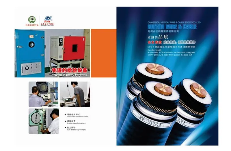 High Voltage 66kv 110kv Power Station Cable Line Single Core 1600mm2 IEC 60840