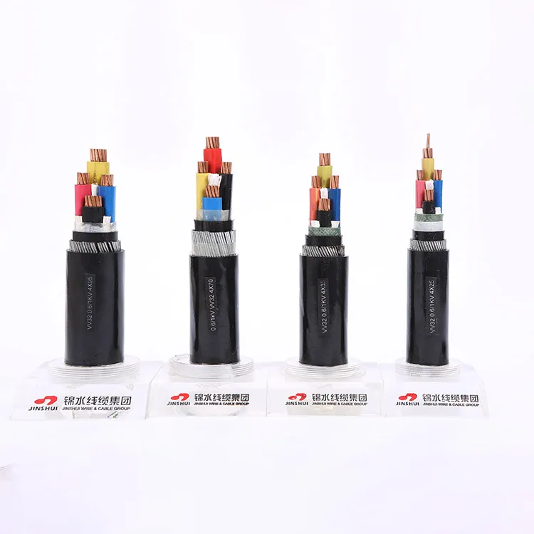 Insulated Copper Conductor Cable Underground Low Voltage PVC Electric Cable
