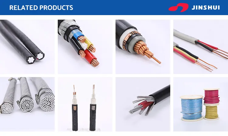 Insulated Copper Conductor Cable Underground Low Voltage PVC Electric Cable