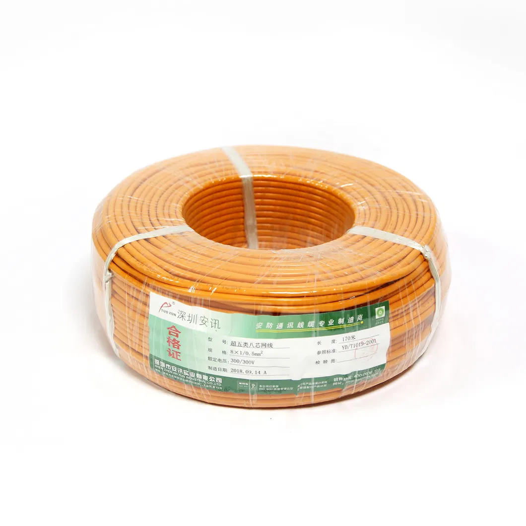 Internet Provider Copper 305m 4 Twisted Pairs 24AWG UTP Cat5e Cable