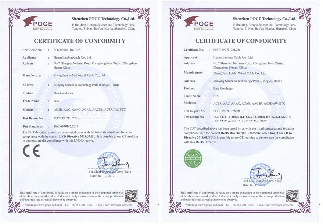 Kundah Conductor Wire Cabl AAC ACSR