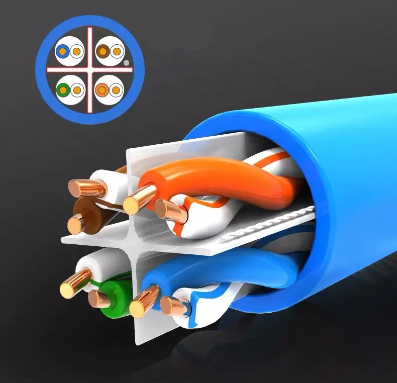 LAN Cable 305m/Roll UTP Cable 4pr Indoor Cat5e Bulk Cable Pull-out Box Solid Bc Factory Price Best Quality UTP Cat 6 Cable Network Cable