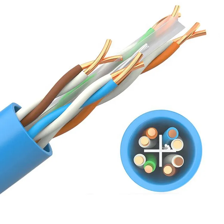 LAN Cable 305m/Roll UTP Cable 4pr Indoor Cat5e Bulk Cable Pull-out Box Solid Bc Factory Price Best Quality UTP Cat 6 Cable Network Cable