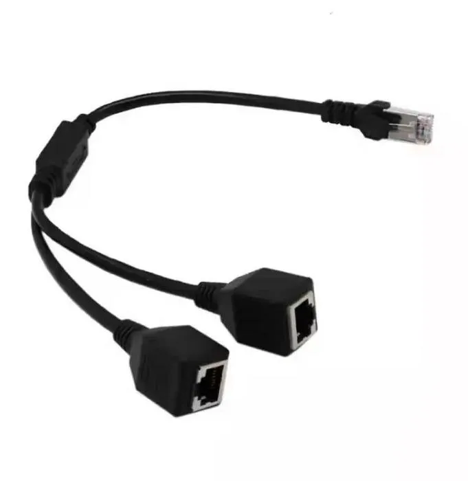 LAN Ethernet Network RJ45 Connector Splitter Adapter Cable for Networking Extension 1 Male to 3 Female/1 Female to Female