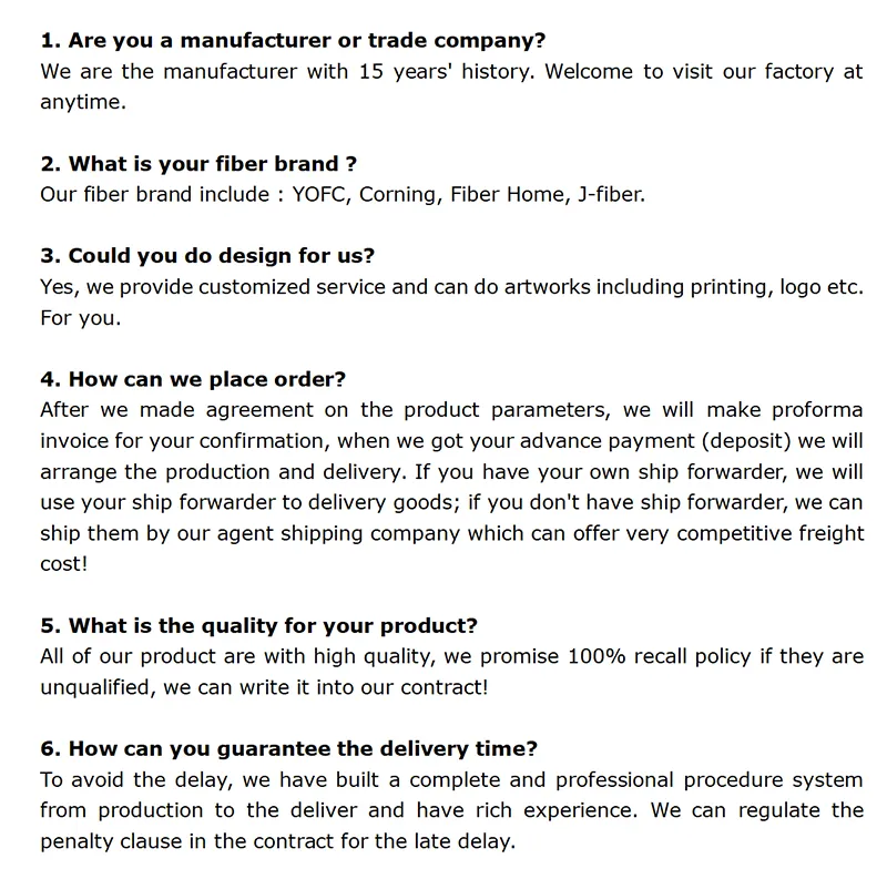 Low Insertion Loss 0.9mm 12 Cores MPO/MTP Female Network Patch Cord Optic Fiber Pigtail