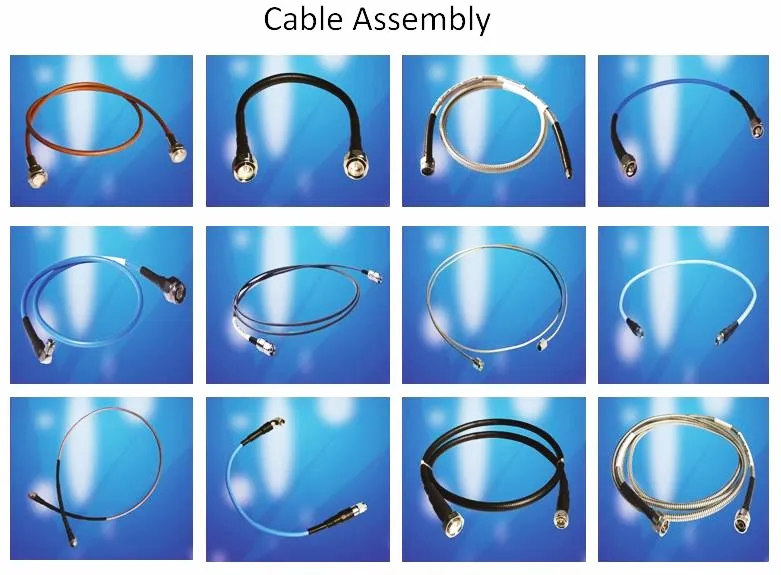 Low Pim N Female Flange Connector Jumper Cable with Rg141