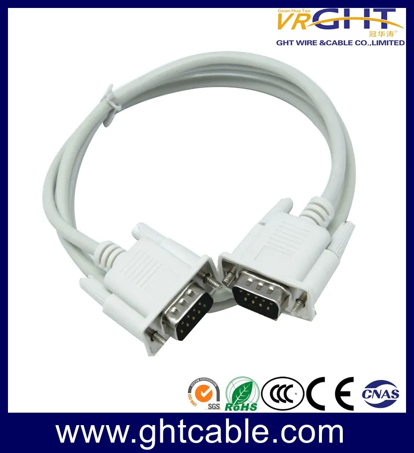 Male/Male 9pin VGA dB Cable