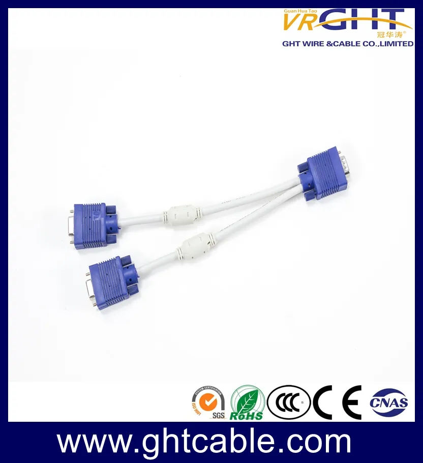 Male/Male 9pin VGA dB Cable