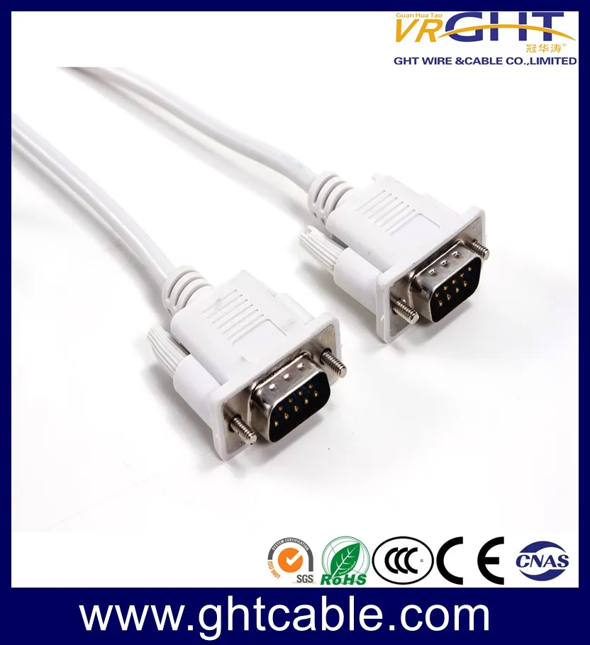 Male/Male 9pin VGA dB Cable