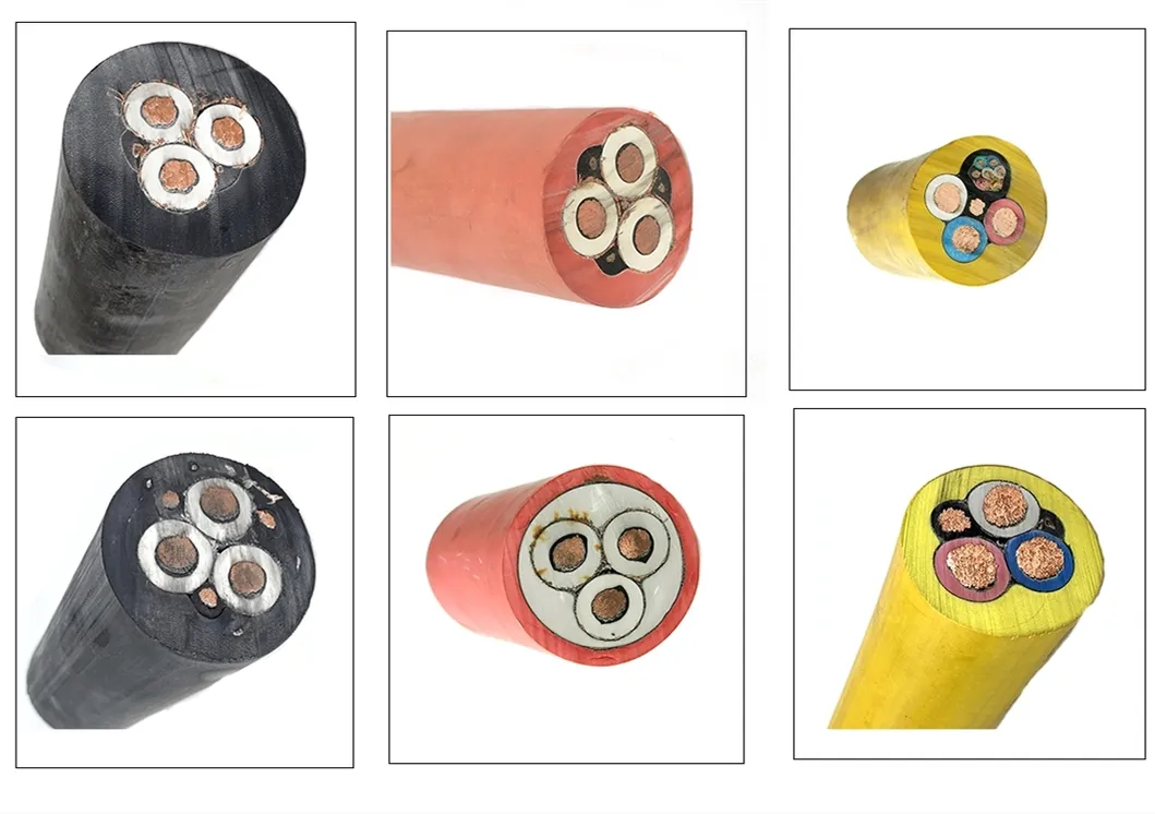 Mcp 0.66/1.14kv Pcg Tinned Copper Conductor CPE Rubber Shielded Flexible Power Cable for Coal Mining Machine Aluminium Cable Control Wire Electric Cable