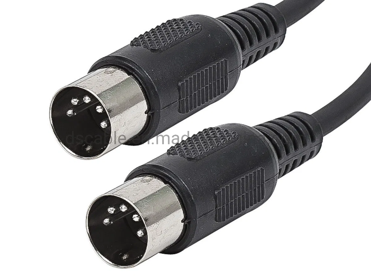 MIDI Cable Male to Male 5 Pin DIN Audio Cable