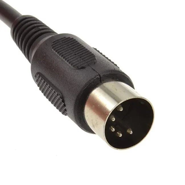 MIDI DIN 5pin Male Plug to 1X3.5mm 1/8 Jack Mono Audio Cable Adapter