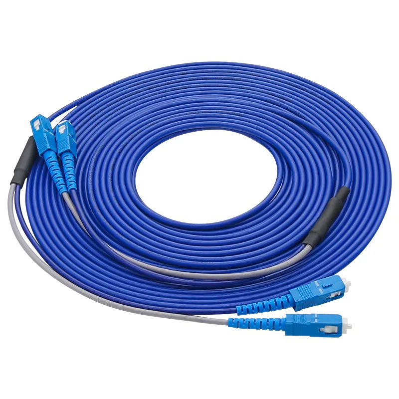 Professional Duplex Sc Armored Patch Cord FTTH Outdoor Waterproof Patchcord