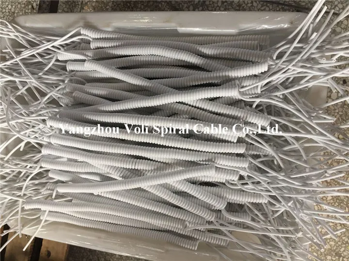 PVC/PUR/TPU/PU/Tpee Spiral Cable Wire Curly Cable Coil Cable