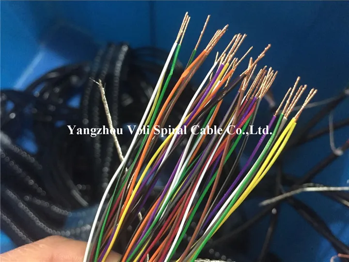 PVC/PUR/TPU/PU/Tpee Spiral Cable Wire Curly Cable Coil Cable