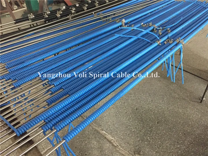 PVC/PUR/TPU/PU/Tpee Spiral Cable Wire Curly Cable Coil Cable