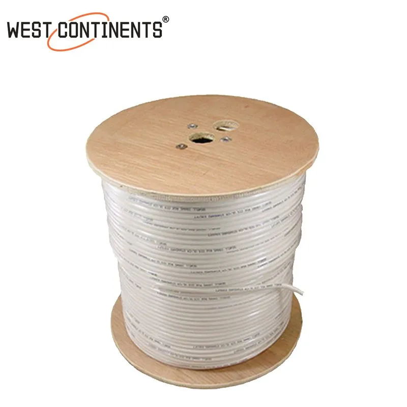 Rg59+2c Coaxial Cable for CCTV Camera /Satellite TV with CE RoHS Standard BNC and DC Connector