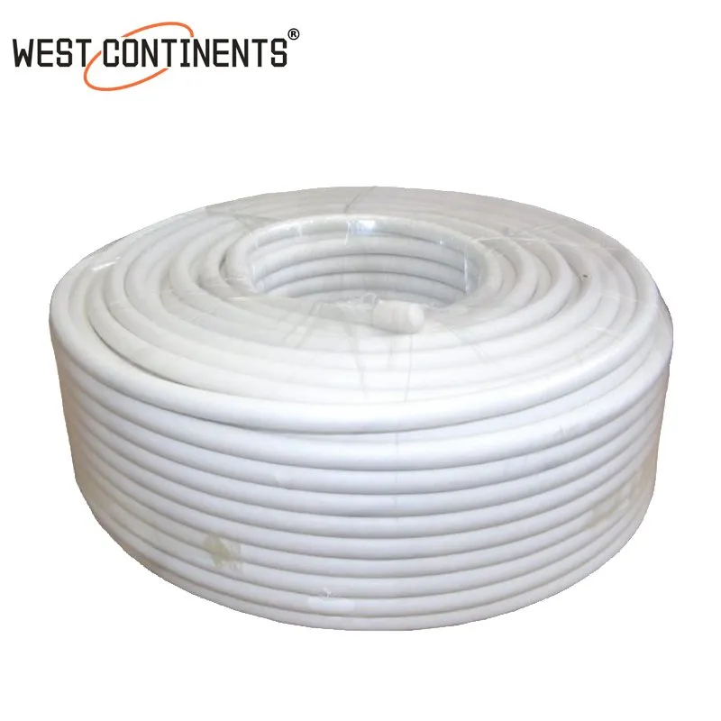 Rg59+2c Coaxial Cable for CCTV Camera /Satellite TV with CE RoHS Standard BNC and DC Connector