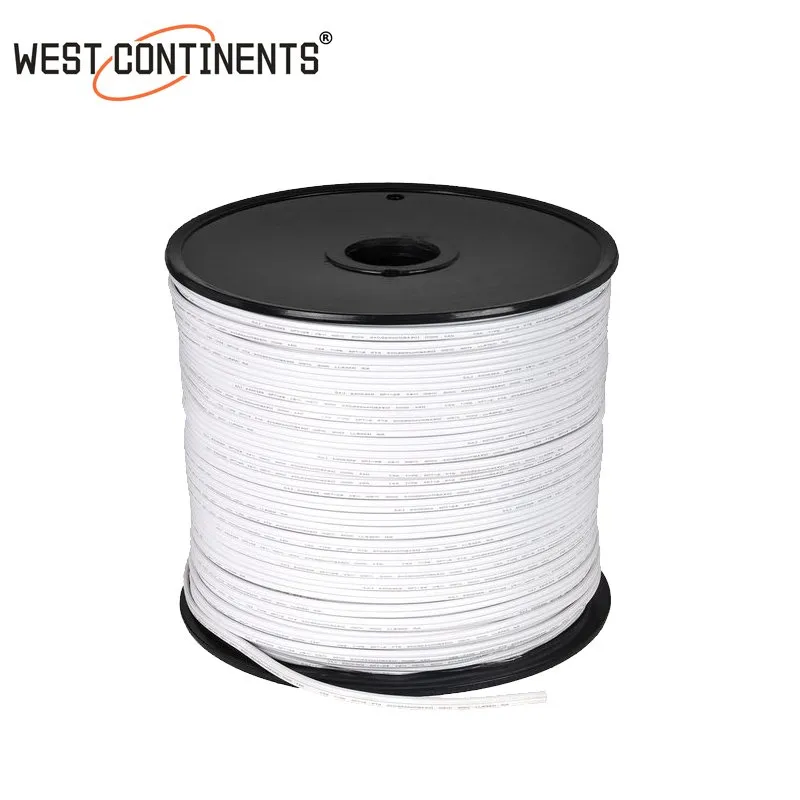 Rg59+2c Coaxial Cable for CCTV Camera /Satellite TV with CE RoHS Standard BNC and DC Connector