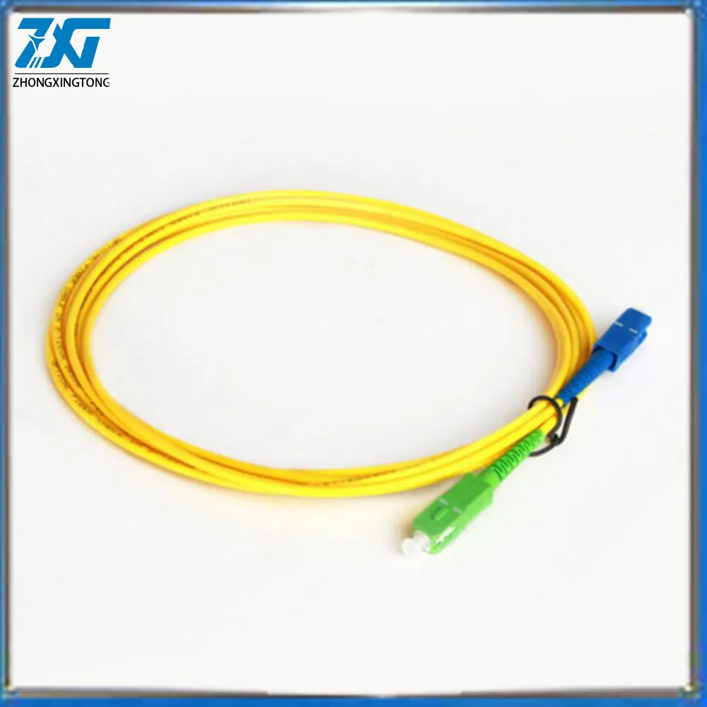 Sc/APC-Sc/Upc Singlemode Simplex Fiber Optical Patchcord 2.0 SC/PC-FC/PC Fiber Optic Patchcord Accept OEM