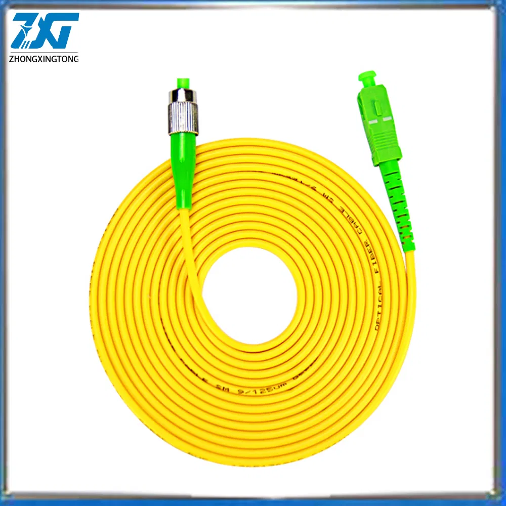 Sc/APC-Sc/Upc Singlemode Simplex Fiber Optical Patchcord 2.0 SC/PC-FC/PC Fiber Optic Patchcord Accept OEM