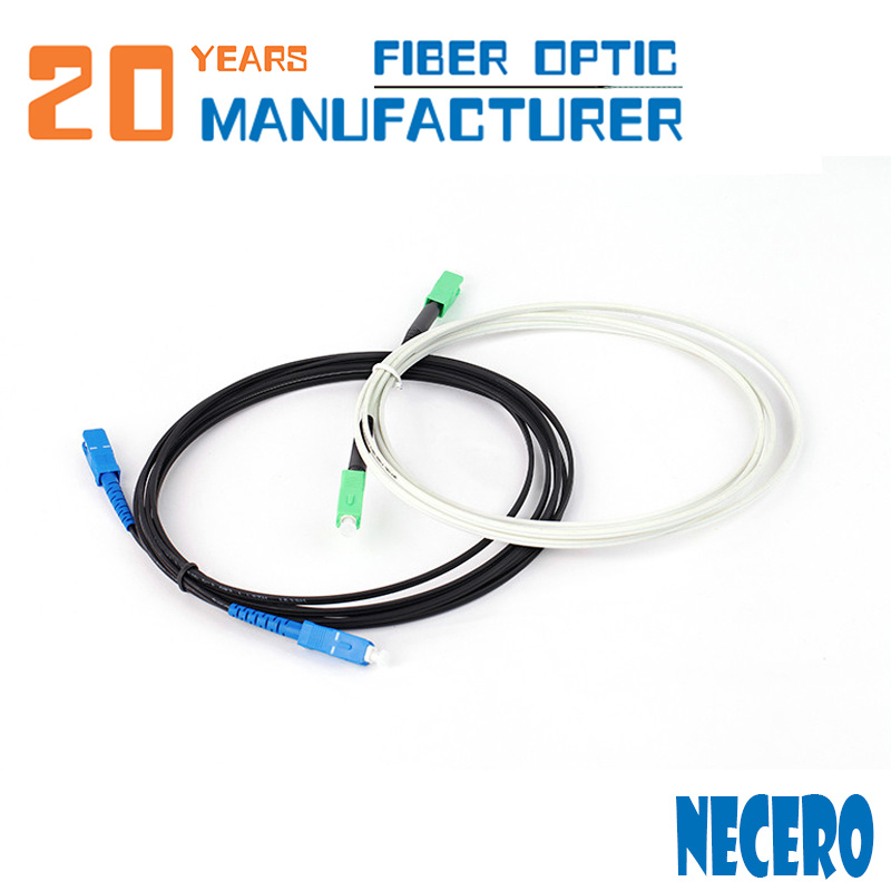 Sc Sm 9/125 Simplex Fiber Kfrp Strength G652D LSZH FTTH Indoor Patch Cable for Benin Cabling Systems