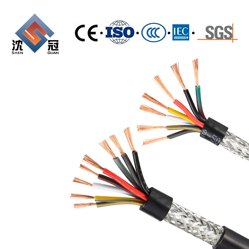 Shenguan RoHS PVC 2 Core Shielded Wire Speaker Flexible Signal Cable with Audio Connector Speakon Flexible Cable PVC Sheath Power Cable