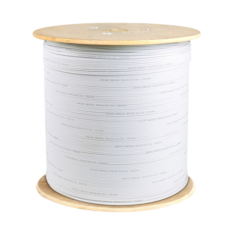 Single-Mode FRP FTTH LSZH Drop Cable Outdoor Steel Wire Fiber Optic Cable with PVC Jacket