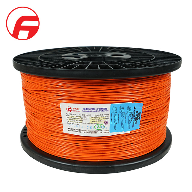 Taifulong PTFE High-Voltage UL1911 16AWG 250° C 15kv-DC Nickel Plated Copper Electric Wire Connector Teflon Wire