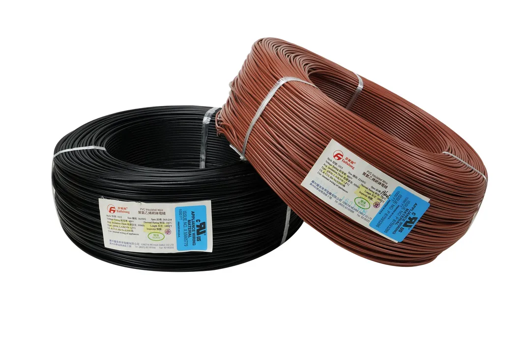Taifulong PVC UL1015 18AWG 105° C 600V Tinned Copper Electric Wire Fluoroplastic Cable